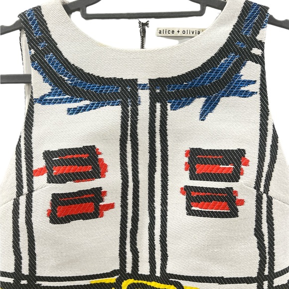 Alice + Olivia Trompe de L’Oeil Love is in the Air dress size 2 - Picture 7 of 16